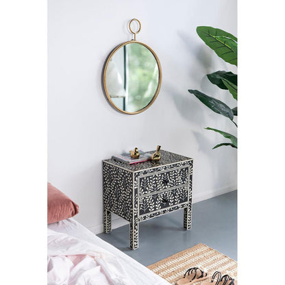 A&B Home 26" x 32" Bundle of 25 Round Gold Frame Wall-Mounted Mirror