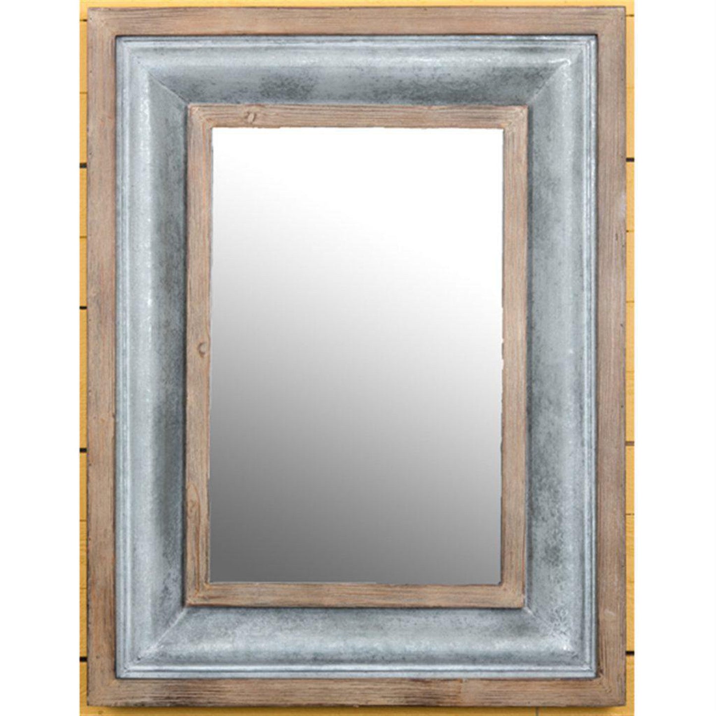 A&B Home 26" x 34" Bundle of 13 Rectangular Wood and Ironed Framed Wall-Mounted Mirror