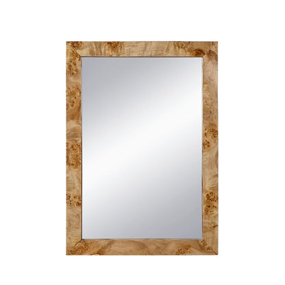A&B Home 28" x 40" Bundle of 10 Brown Rectangular Burl Wood Framed Wall-Mounted Body Mirror