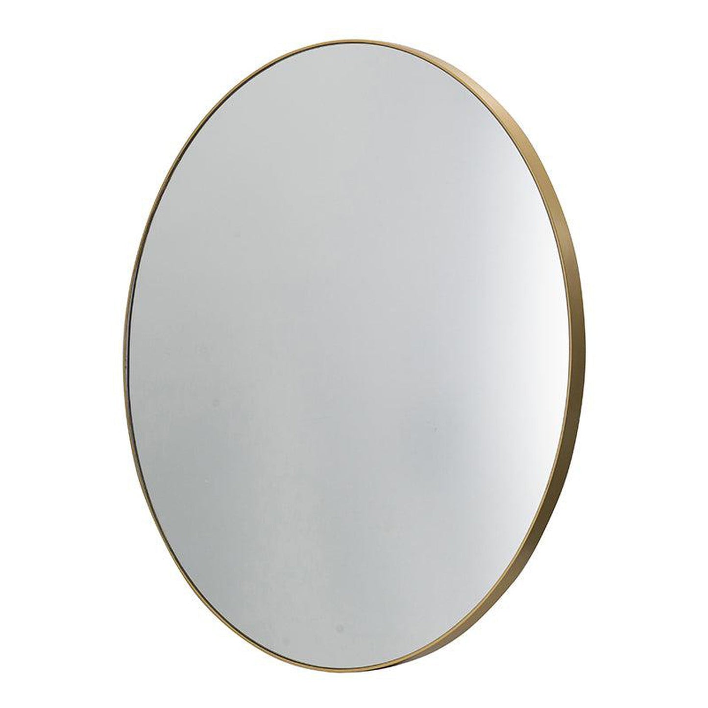 A&B Home 30" x 30" Bundle of 10 Circular Gold Wooden Frame Wall-Mounted Mirror