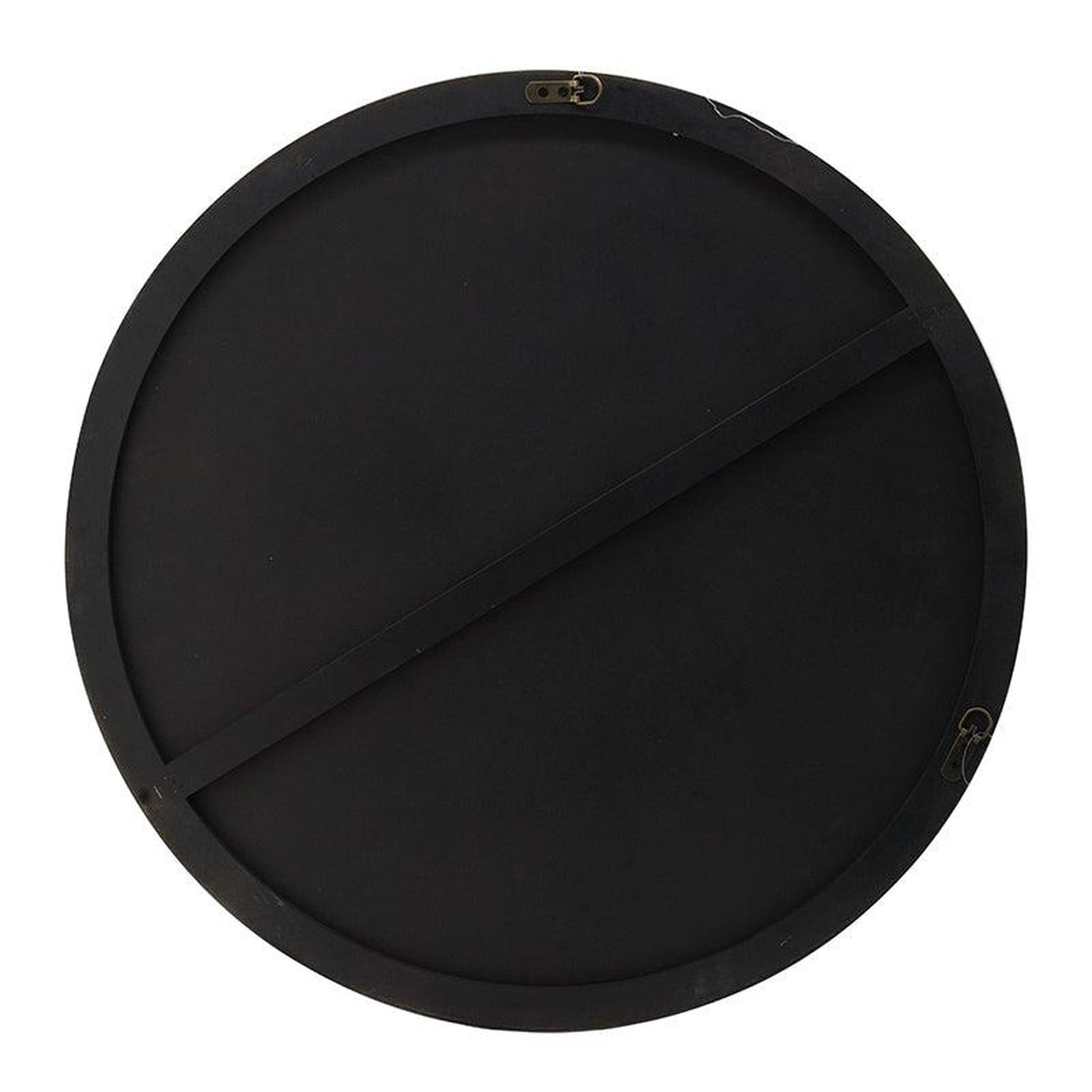 A&B Home 30" x 30" Bundle of 15 Circular Gold Wooden Frame Wall-Mounted Mirror