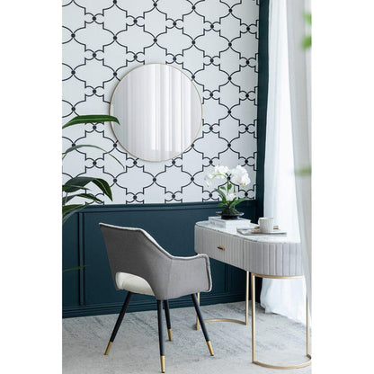 A&B Home 30" x 30" Bundle of 15 Circular Gold Wooden Frame Wall-Mounted Mirror