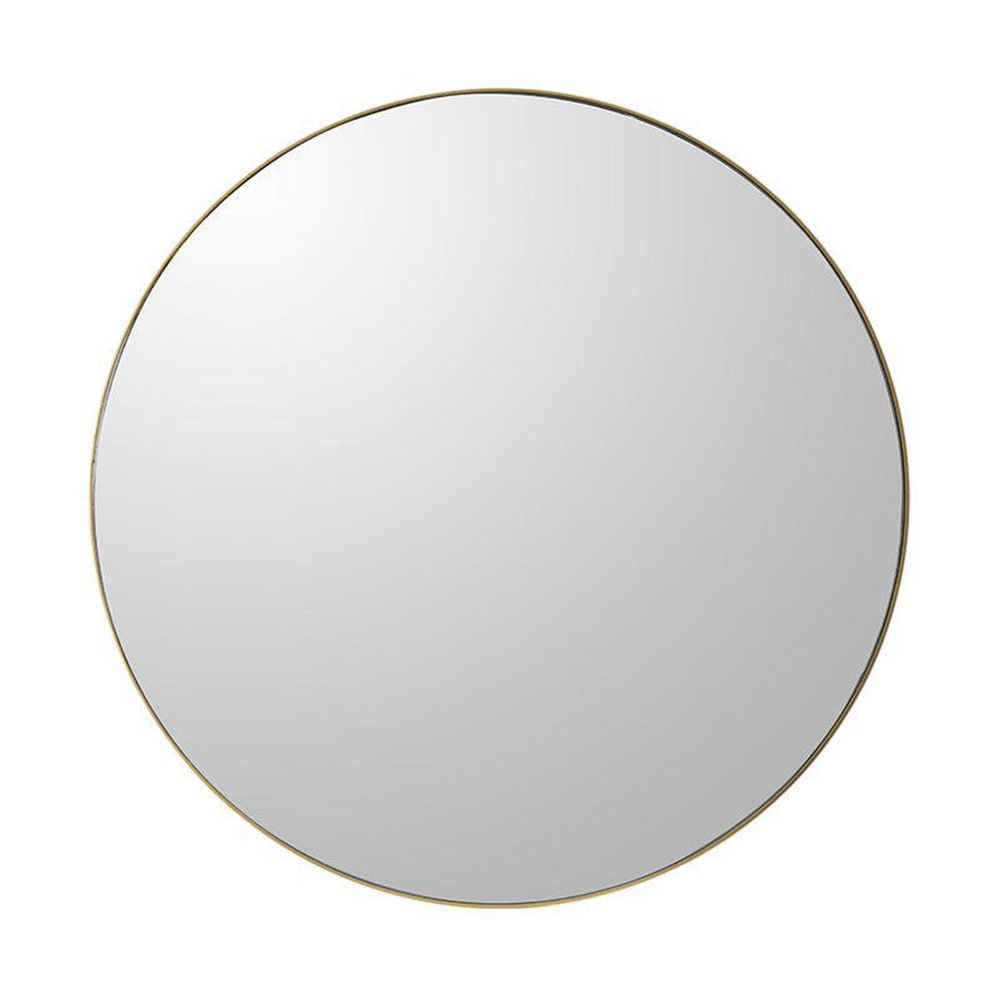A&B Home 30" x 30" Bundle of 15 Circular Gold Wooden Frame Wall-Mounted Mirror
