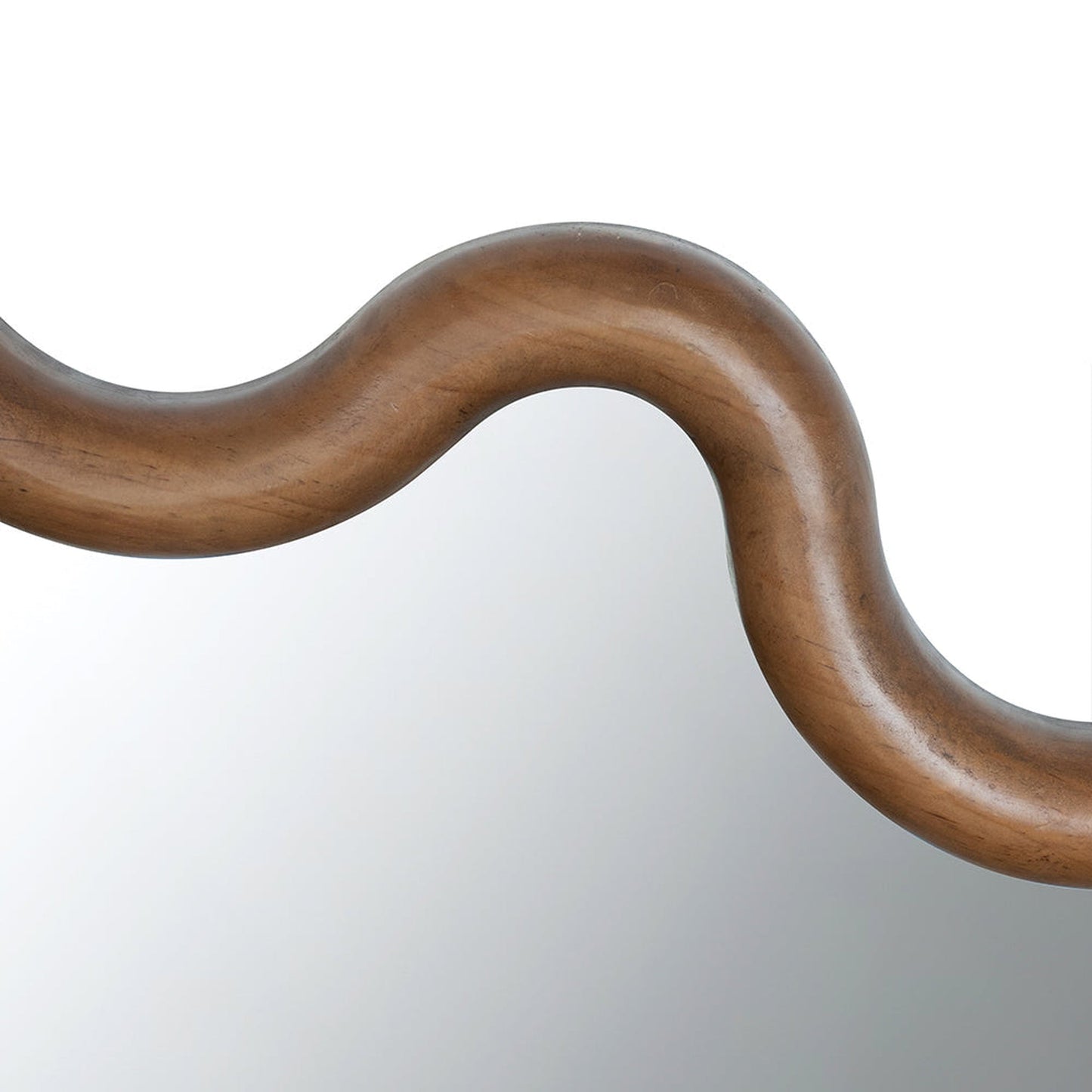 A&B Home 30" x 31" Bundle of 18 Round Unique Shape Natural Dark Brown Wooden Frame Wall-Mounted Mirror