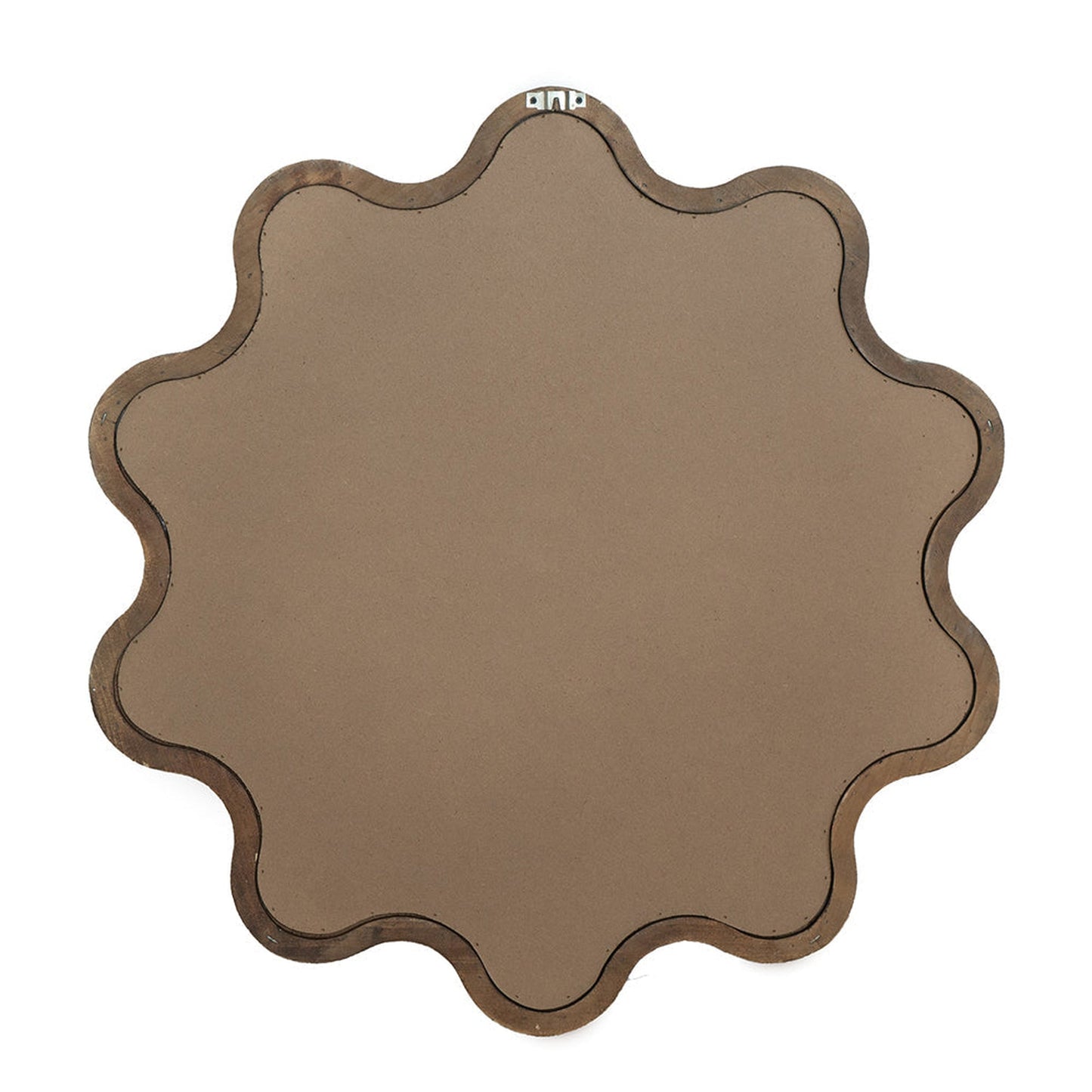 A&B Home 30" x 31" Bundle of 18 Round Unique Shape Natural Dark Brown Wooden Frame Wall-Mounted Mirror