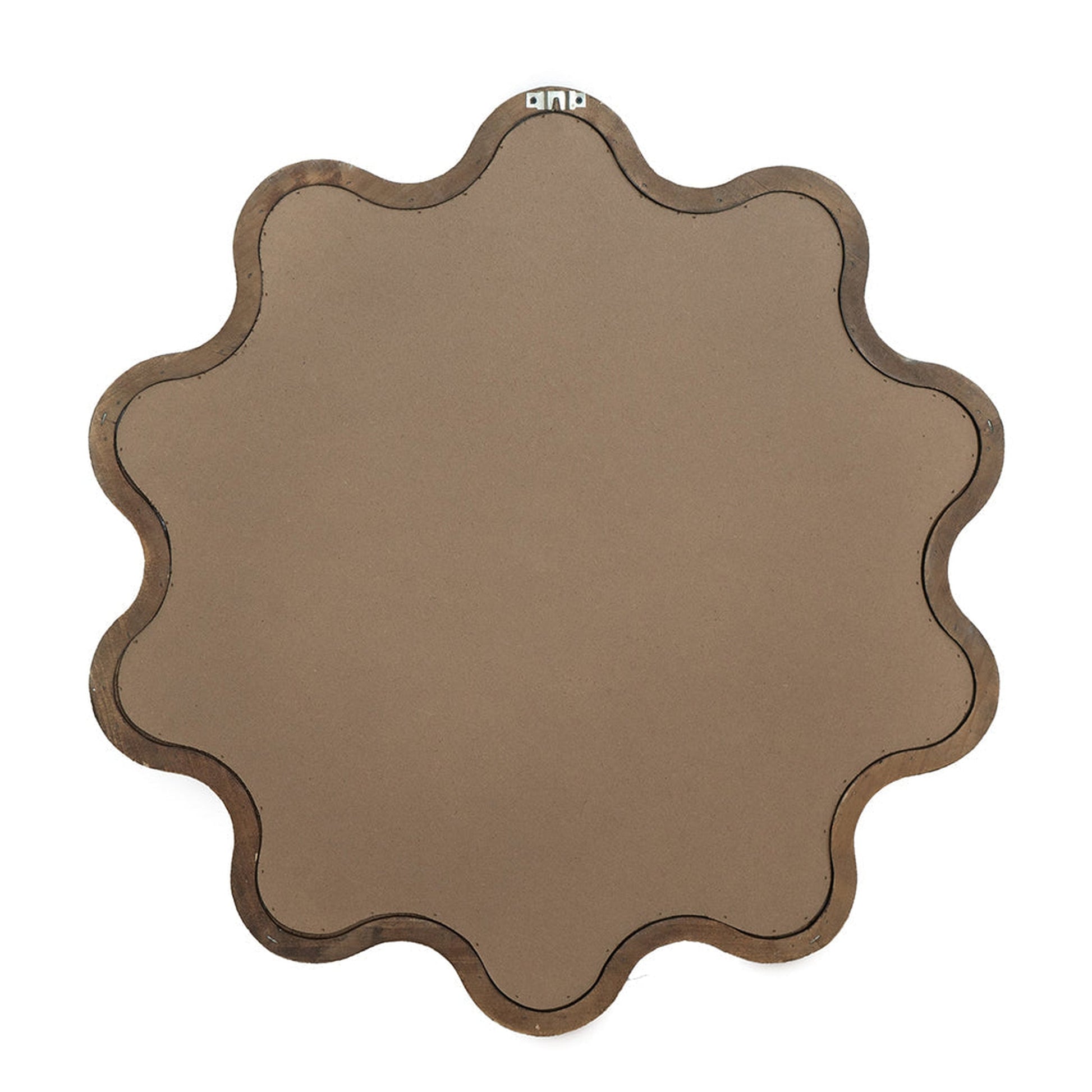 A&B Home 30" x 31" Bundle of 18 Round Unique Shape Natural Dark Brown Wooden Frame Wall-Mounted Mirror