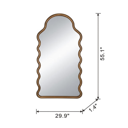 A&B Home 30" x 55" Bundle of 12 Arched Full-Length Solid Pine Wood Framed Wall-Mounted Mirror