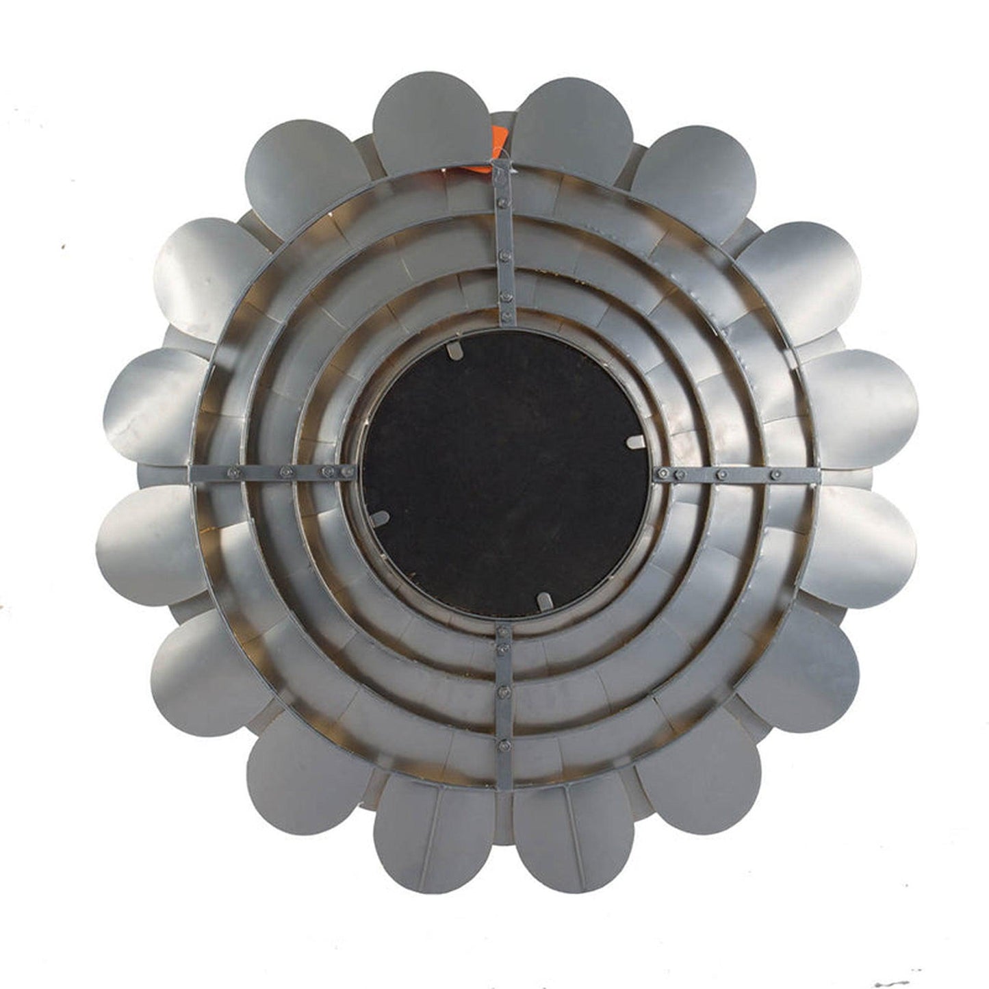 A&B Home 32" x 32" Bundle of 12 Round Gold Floral Accent Metal Frame Wall-Mounted Mirror