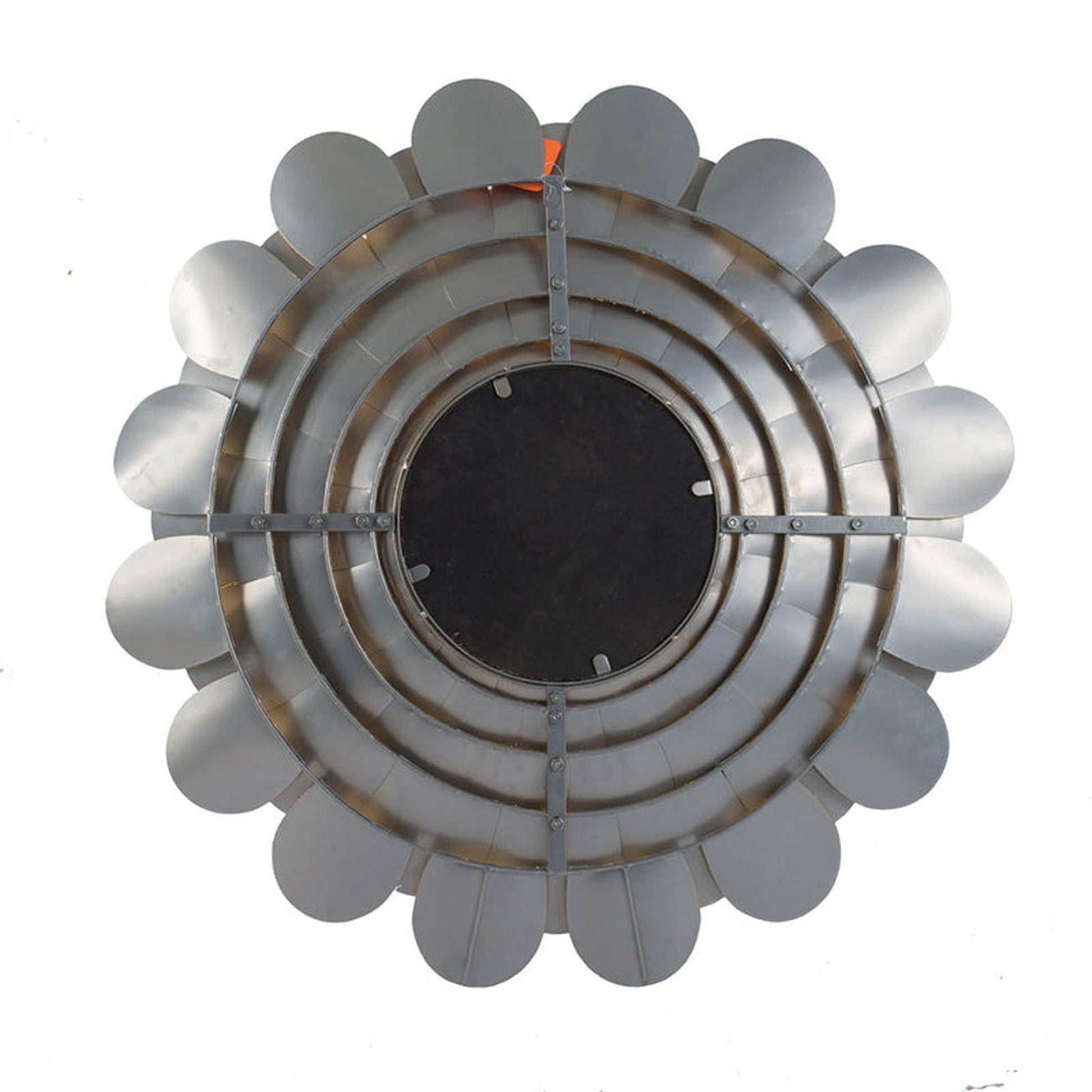 A&B Home 32" x 32" Bundle of 12 Round Gold Floral Accent Metal Frame Wall-Mounted Mirror