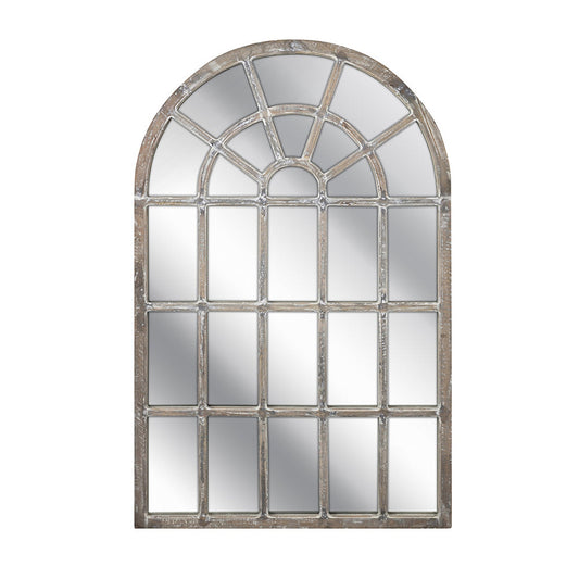 A&B Home 32" x 50" Bundle of 8 Arched Shaped Wooden Frame Wall-Mounted Window Mirror