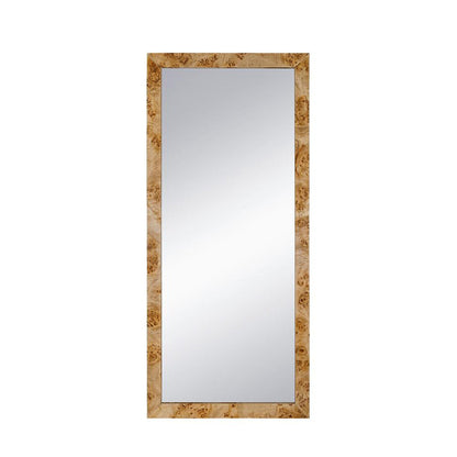 A&B Home 32" x 71" Bundle of 6 Rectangular Brown Burl Wood Framed Floor Mirror