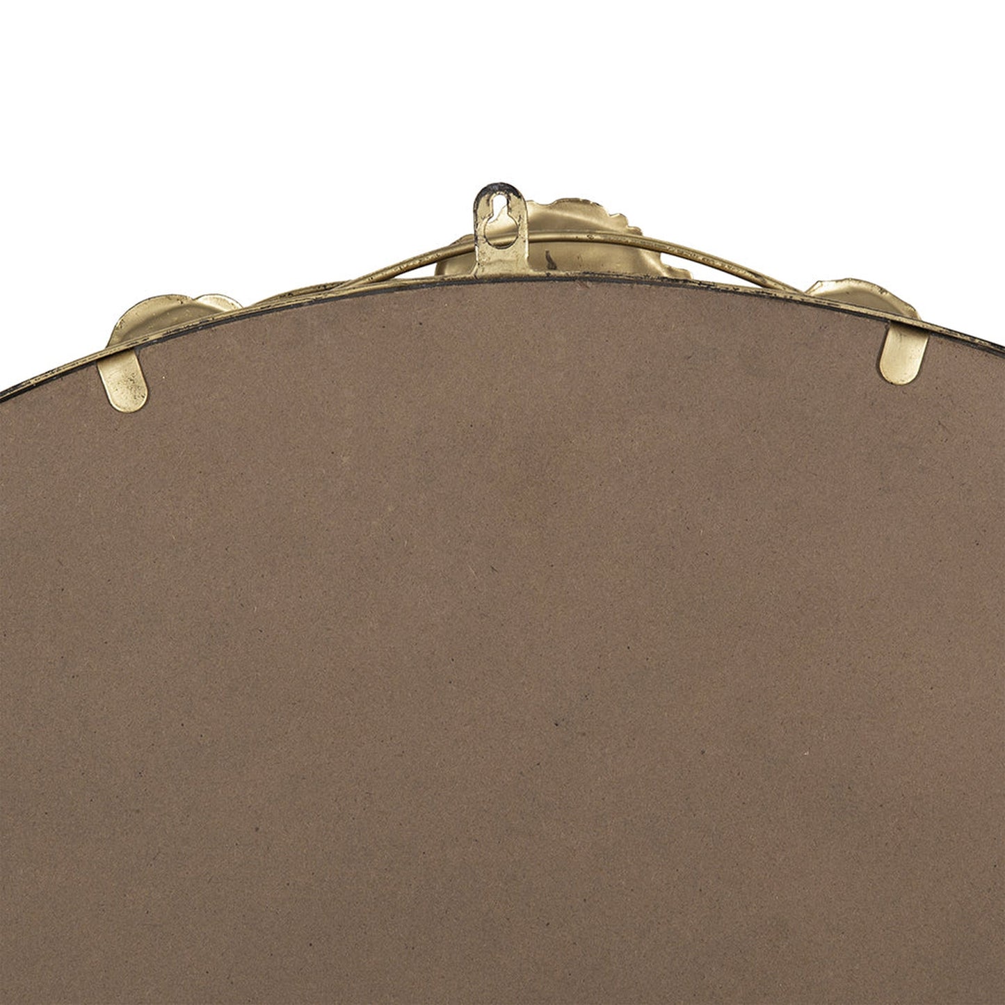 A&B Home 35" x 35" Bundle of 15 Round Gold Metal Frame Wall-Mounted Mirror With Golden Leaf Accent