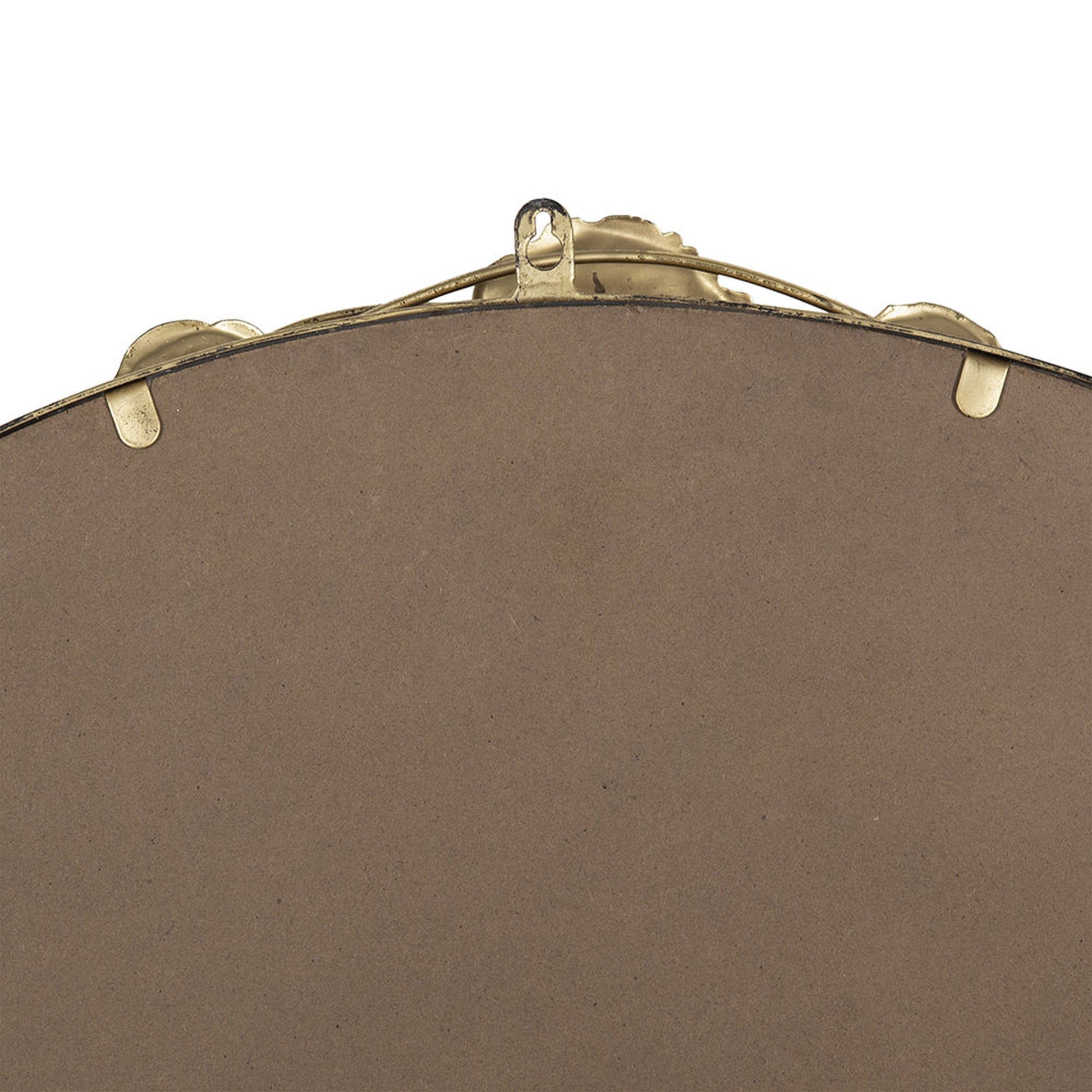 A&B Home 35" x 35" Bundle of 15 Round Gold Metal Frame Wall-Mounted Mirror With Golden Leaf Accent