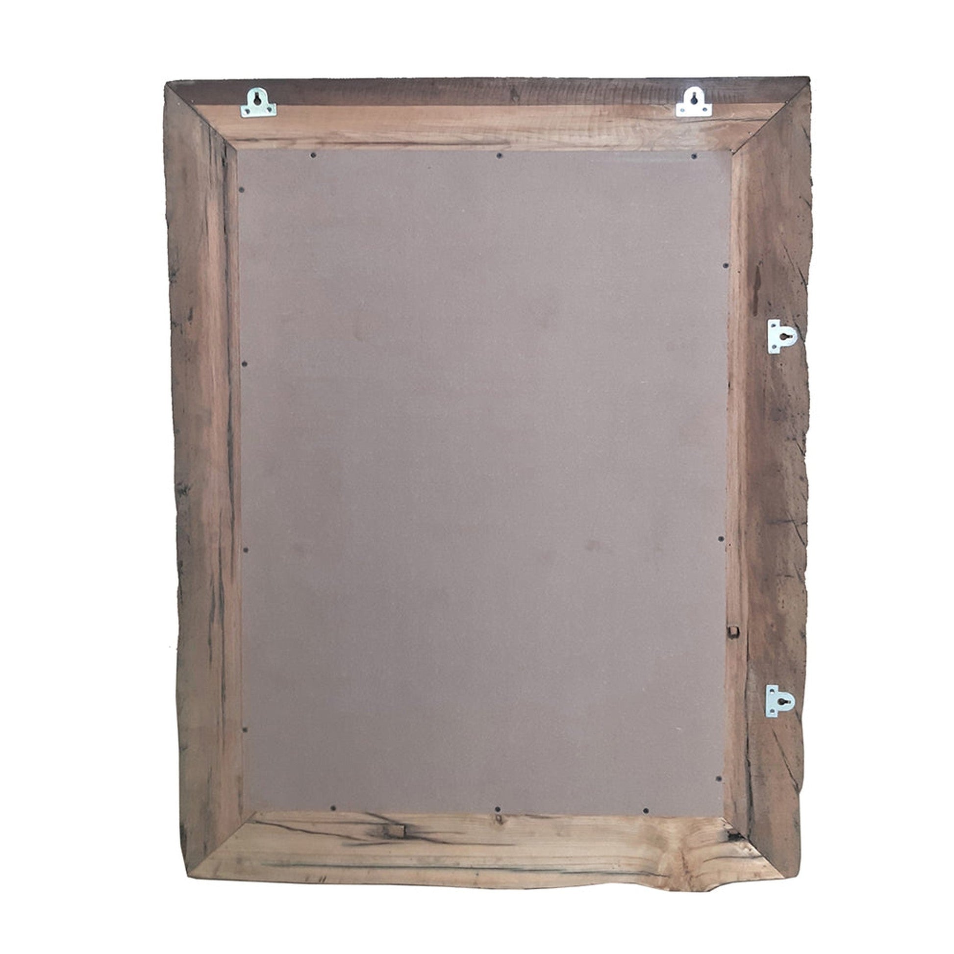 A&B Home 35" x 48" Bundle of 4 Rectangular Brown Slipper Wooden Framed Wall-Mounted Mirror