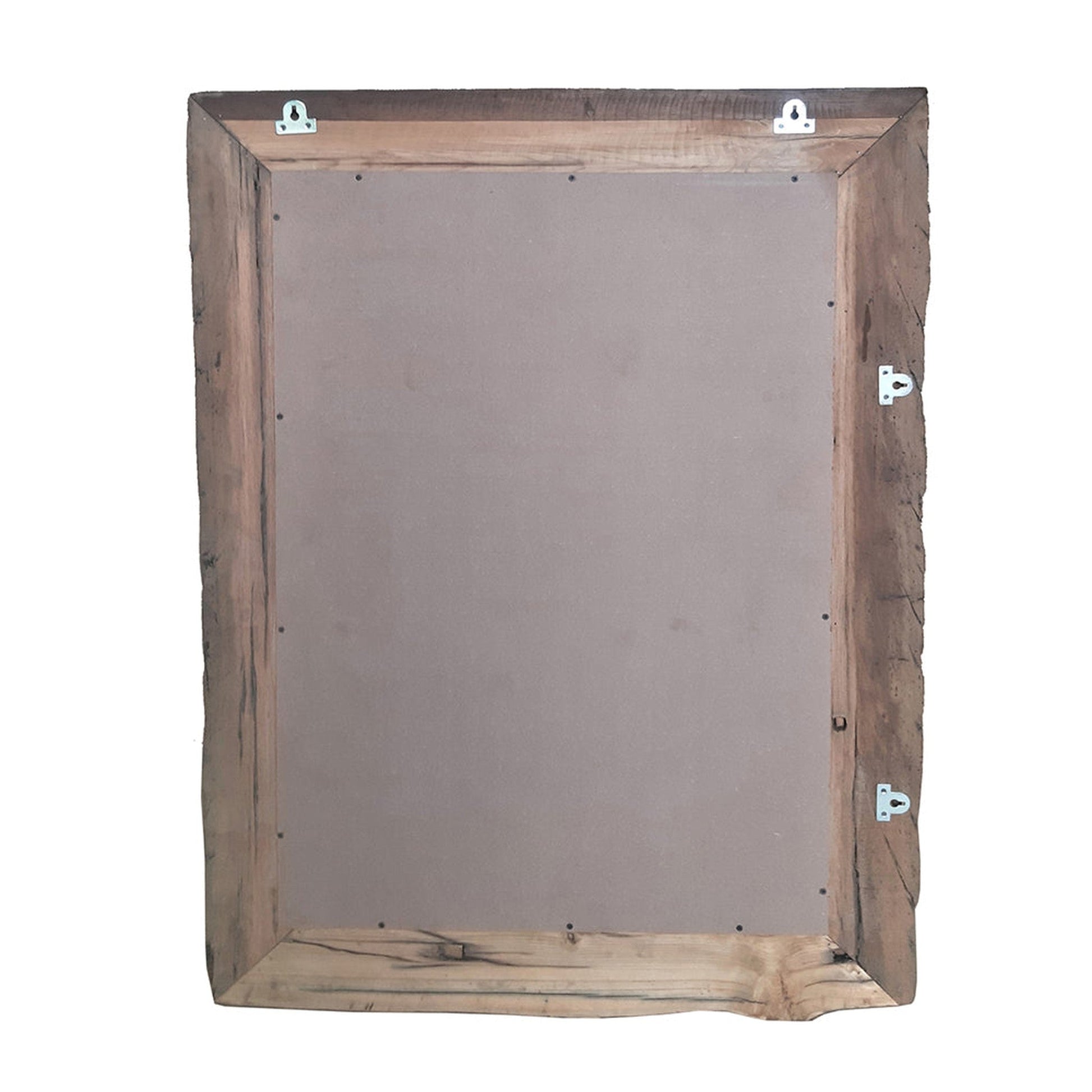 A&B Home 35" x 48" Bundle of 6 Rectangular Brown Slipper Wooden Framed Wall-Mounted Mirror