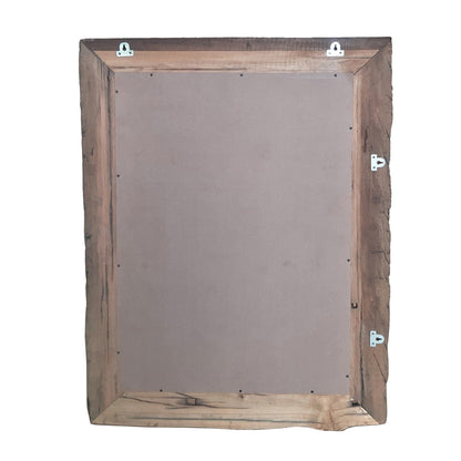 A&B Home 35" x 48" Bundle of 6 Rectangular Brown Slipper Wooden Framed Wall-Mounted Mirror