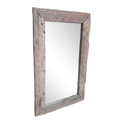 A&B Home 35" x 59" Bundle of 5 Rectangular Brown Slipper Wooden Framed Wall-Mounted Mirror