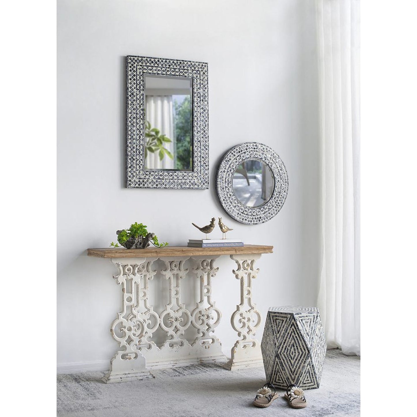 A&B Home 36" x 24" Bundle of 20 Rectangular Silver Metal Frame Wall-Mounted Mirror