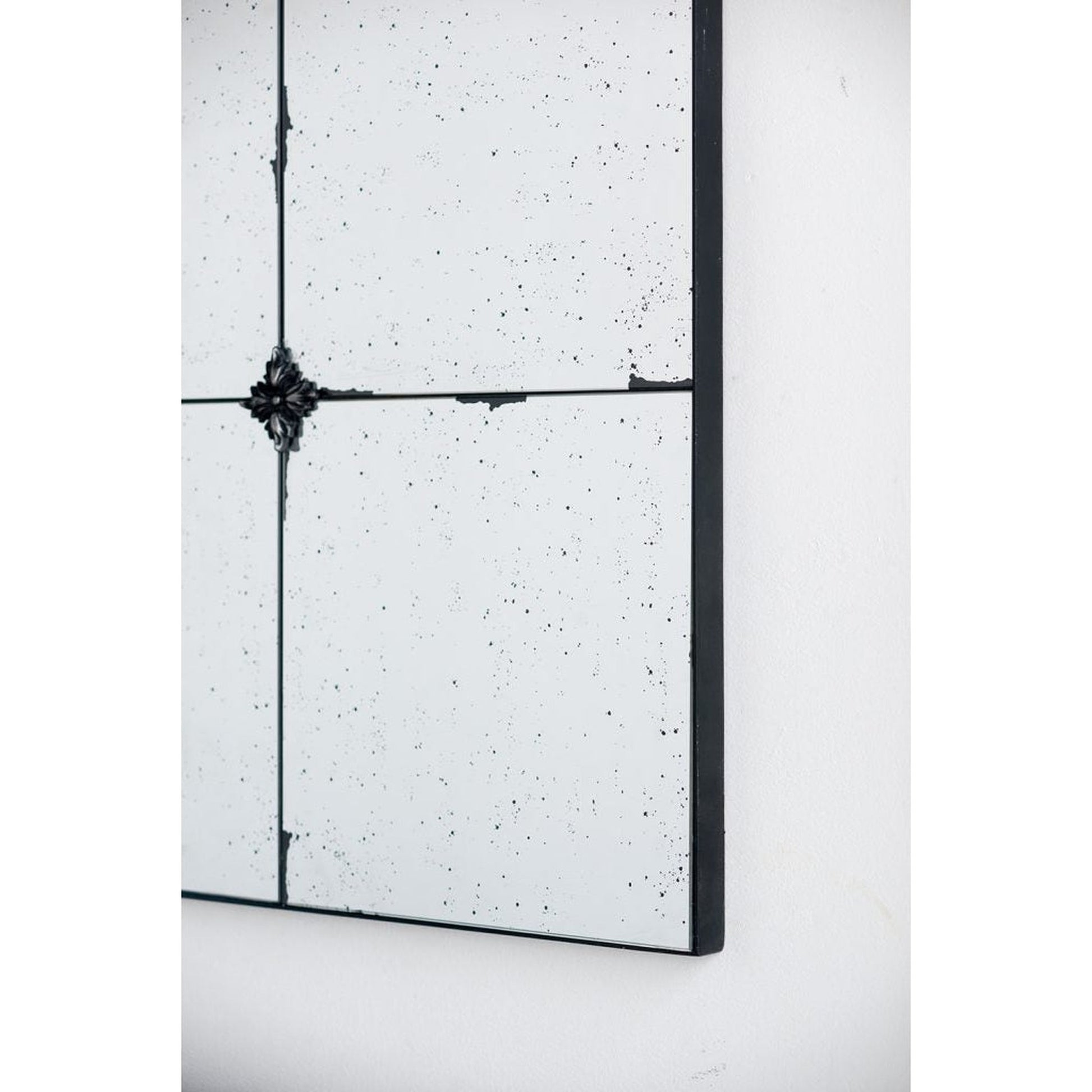 A&B Home 36" x 36" Bundle of 9 Square Shaped Antique Glass Wall-Mounted Mirror