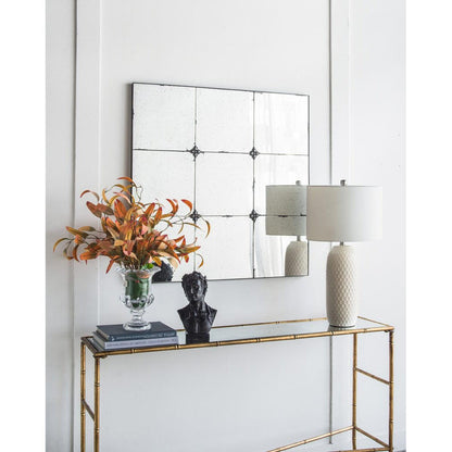 A&B Home 36" x 36" Bundle of 9 Square Shaped Antique Glass Wall-Mounted Mirror