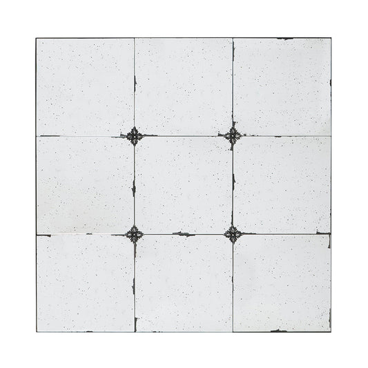 A&B Home 36" x 36" Bundle of 9 Square Shaped Antique Glass Wall-Mounted Mirror