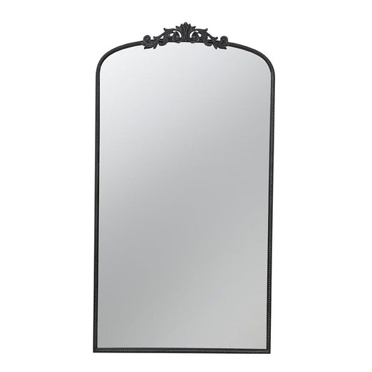 A&B Home 36" x 66" Bundle of 6 Black Frame Full-Length Arched Freestanding Mirror