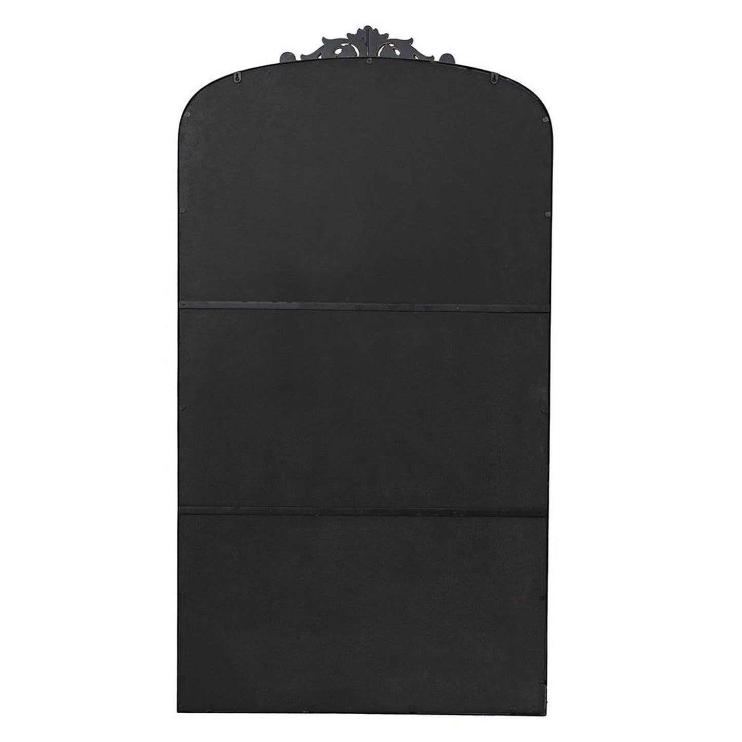 A&B Home 36" x 66" Bundle of 8 Black Frame Full-Length Arched Freestanding Mirror