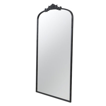 A&B Home 36" x 66" Bundle of 8 Black Frame Full-Length Arched Freestanding Mirror