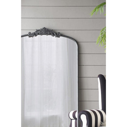 A&B Home 36" x 66" Bundle of 8 Black Frame Full-Length Arched Freestanding Mirror