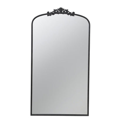 A&B Home 36" x 66" Bundle of 8 Black Frame Full-Length Arched Freestanding Mirror
