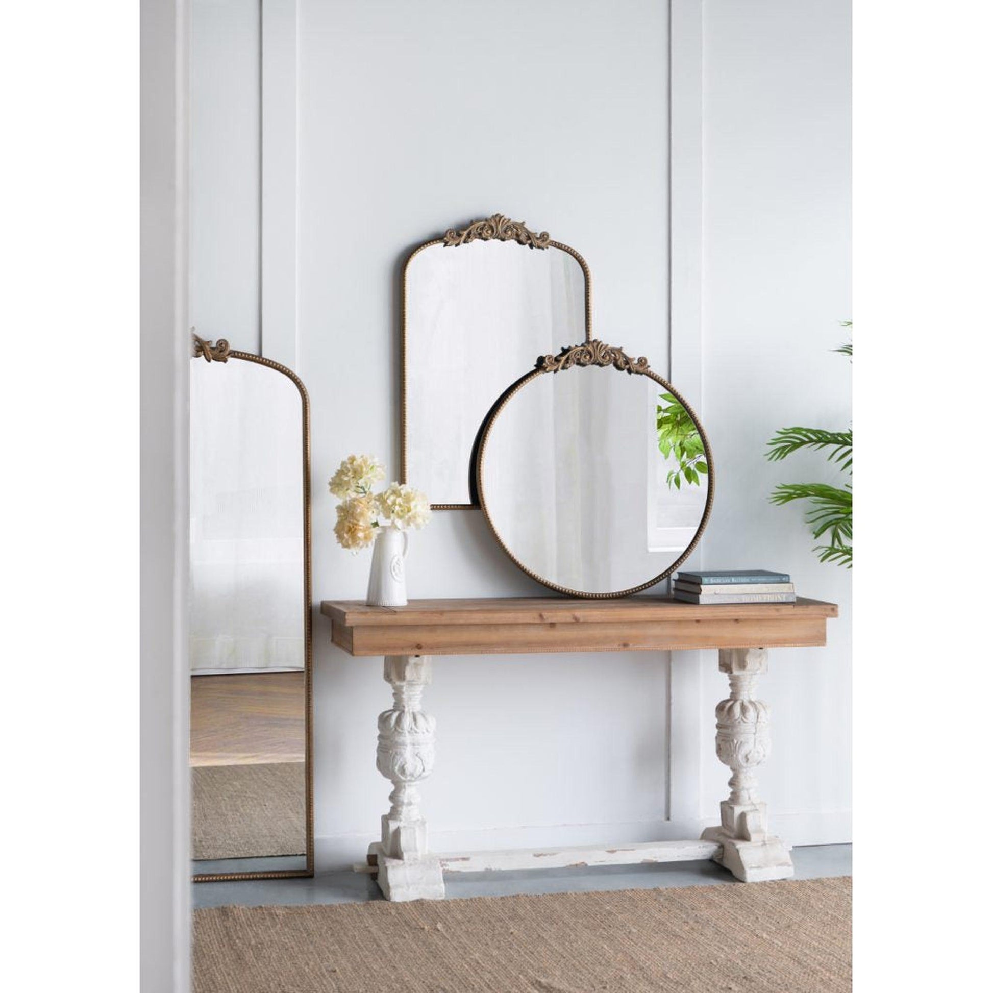A&B Home 36" x 66" Bundle of 8 Full-Length Gold Metal Frame Wall-Mounted Mirror