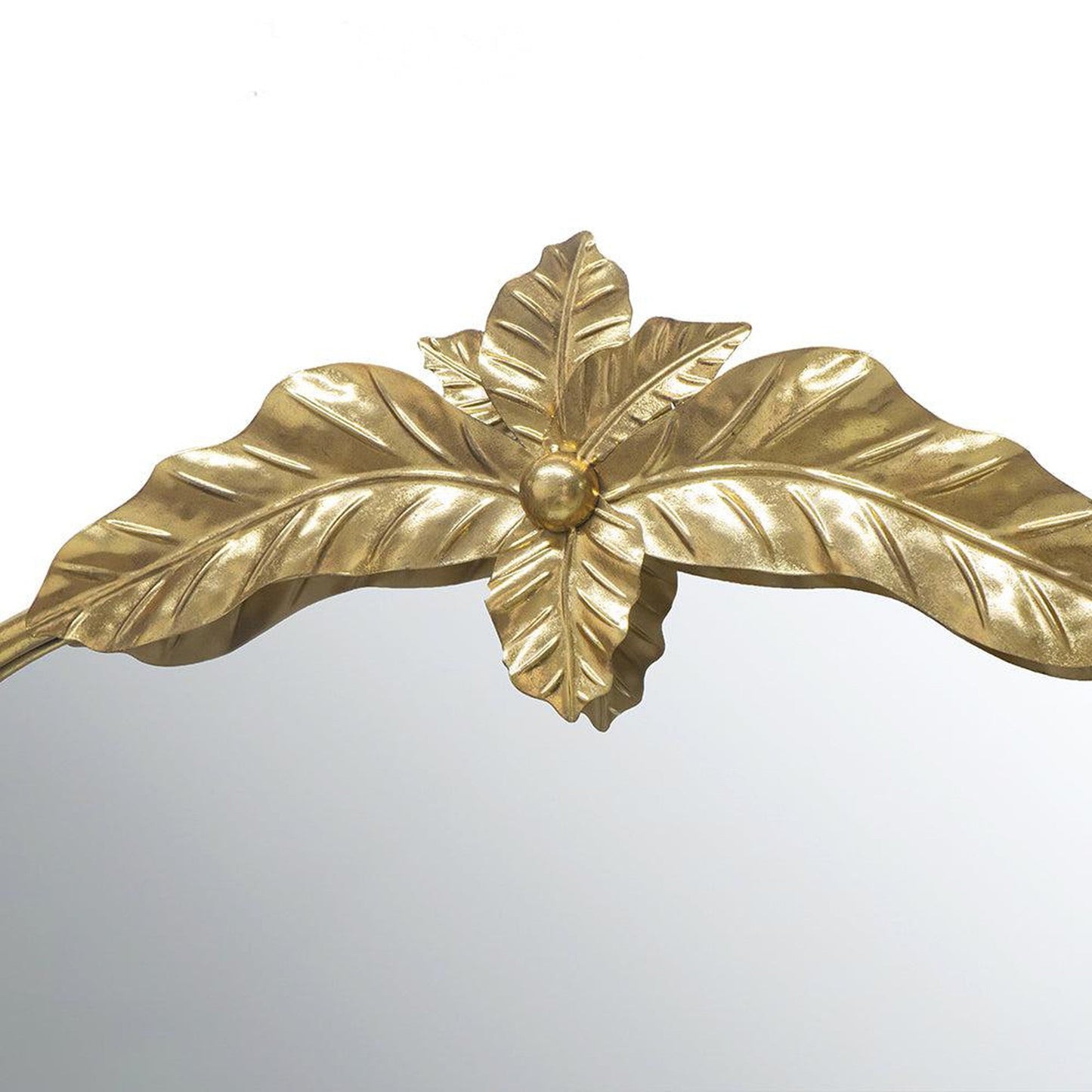 A&B Home 36" x 66" Bundle of 9 Large Arched Gold Leaf Accent Framed Floor Mirror