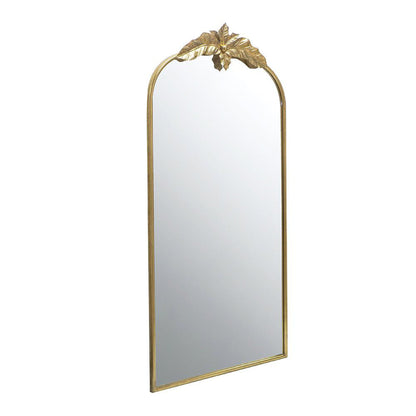 A&B Home 36" x 66" Bundle of 9 Large Arched Gold Leaf Accent Framed Floor Mirror
