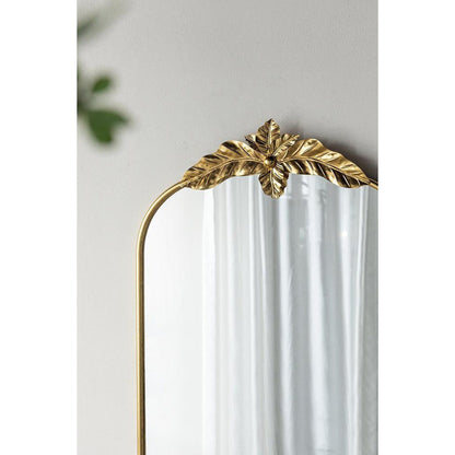 A&B Home 36" x 66" Bundle of 9 Large Arched Gold Leaf Accent Framed Floor Mirror