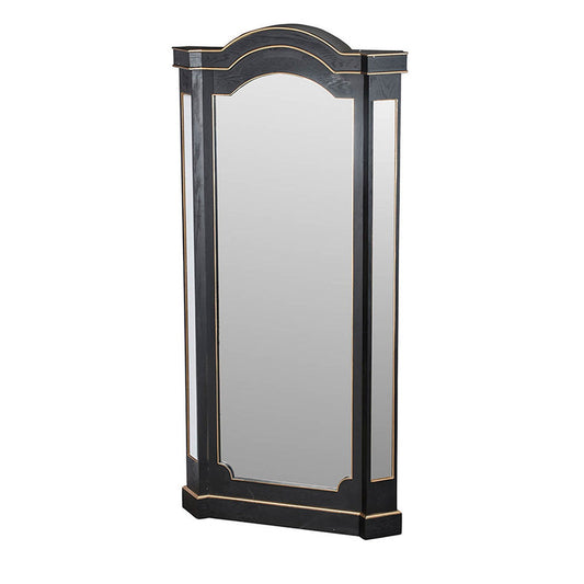 A&B Home 38" x 80" Bundle of 3 Rectangular Vintage Glamour Black and Gold Wooden Framed Wall-Mounted Mirror