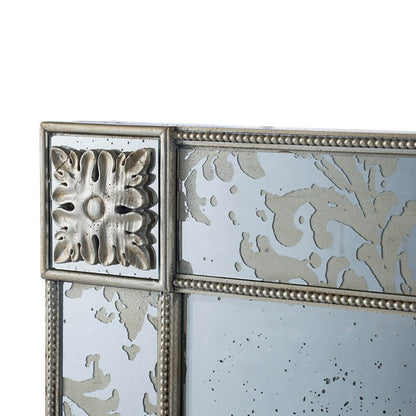 A&B Home 39" x 54" Bundle of 4 Rectangular Silver Wooden Framed Decorative Wall-Mounted Mirror