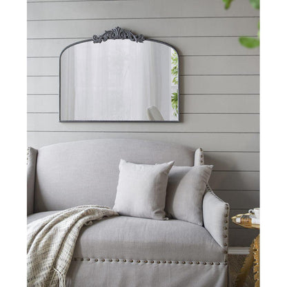 A&B Home 40" x 31" Bundle of 15 Rectangular Arched Black Metal Frame Wall-Mounted Mirror