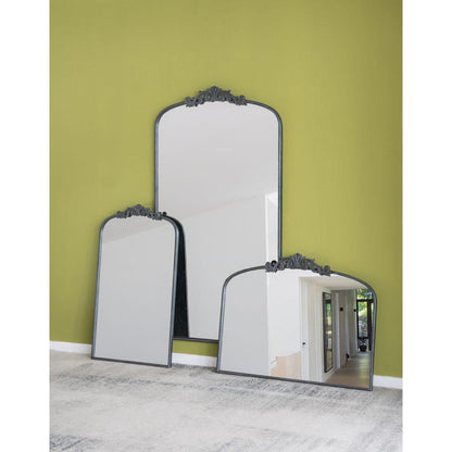 A&B Home 40" x 31" Bundle of 15 Rectangular Arched Black Metal Frame Wall-Mounted Mirror