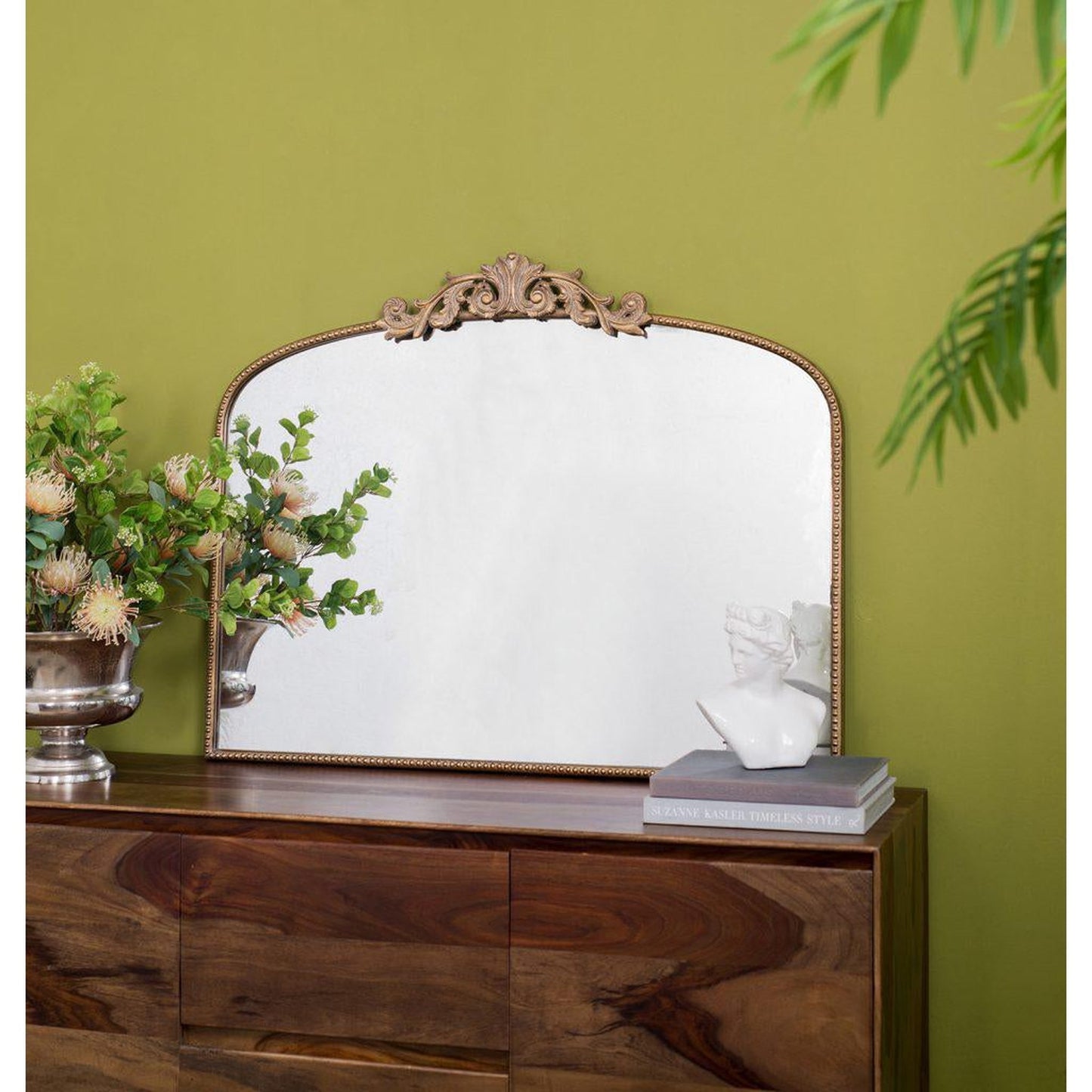 A&B Home 40" x 32" Bundle of 15 Rectangular Gold Metal Frame Wall-Mounted Mirror