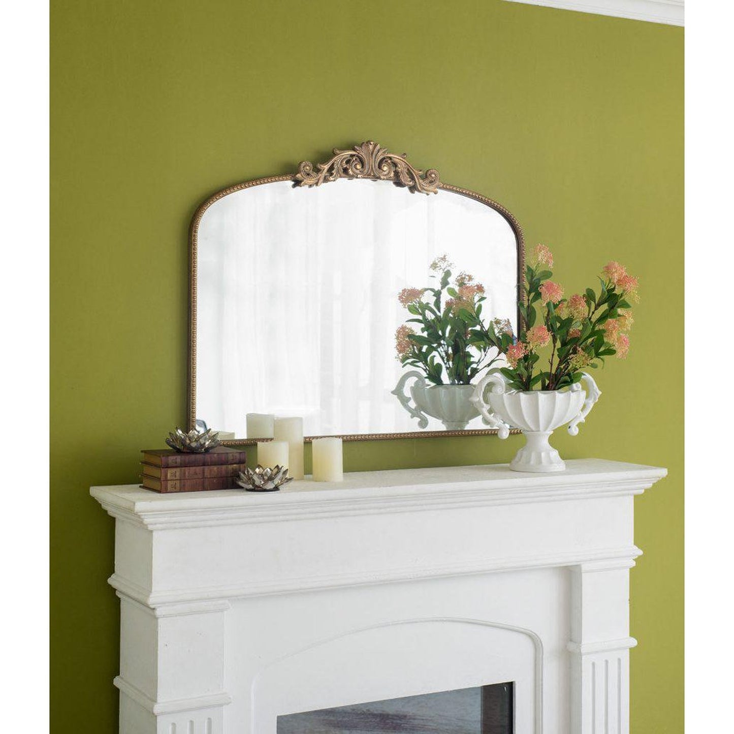 A&B Home 40" x 32" Bundle of 15 Rectangular Gold Metal Frame Wall-Mounted Mirror