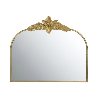 A&B Home 40" x 35" Bundle of 18 Gold Arched Metal Frame Wall-Mounted Mirror With Leaf Accent