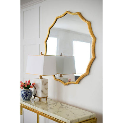 A&B Home 40" x 40" Bundle of 8 Sunburst Shaped Gold Metal Frame Wall-Mounted Mirror
