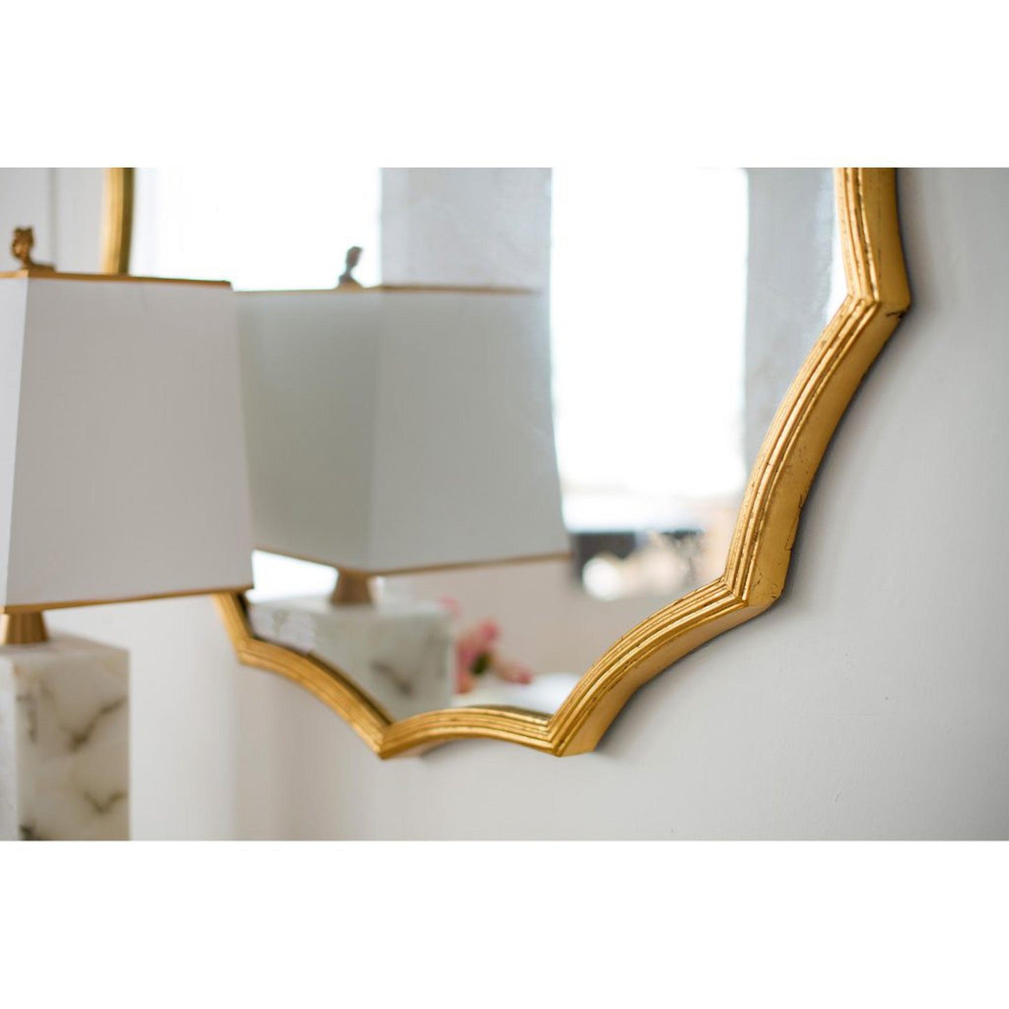 A&B Home 40" x 40" Bundle of 8 Sunburst Shaped Gold Metal Frame Wall-Mounted Mirror