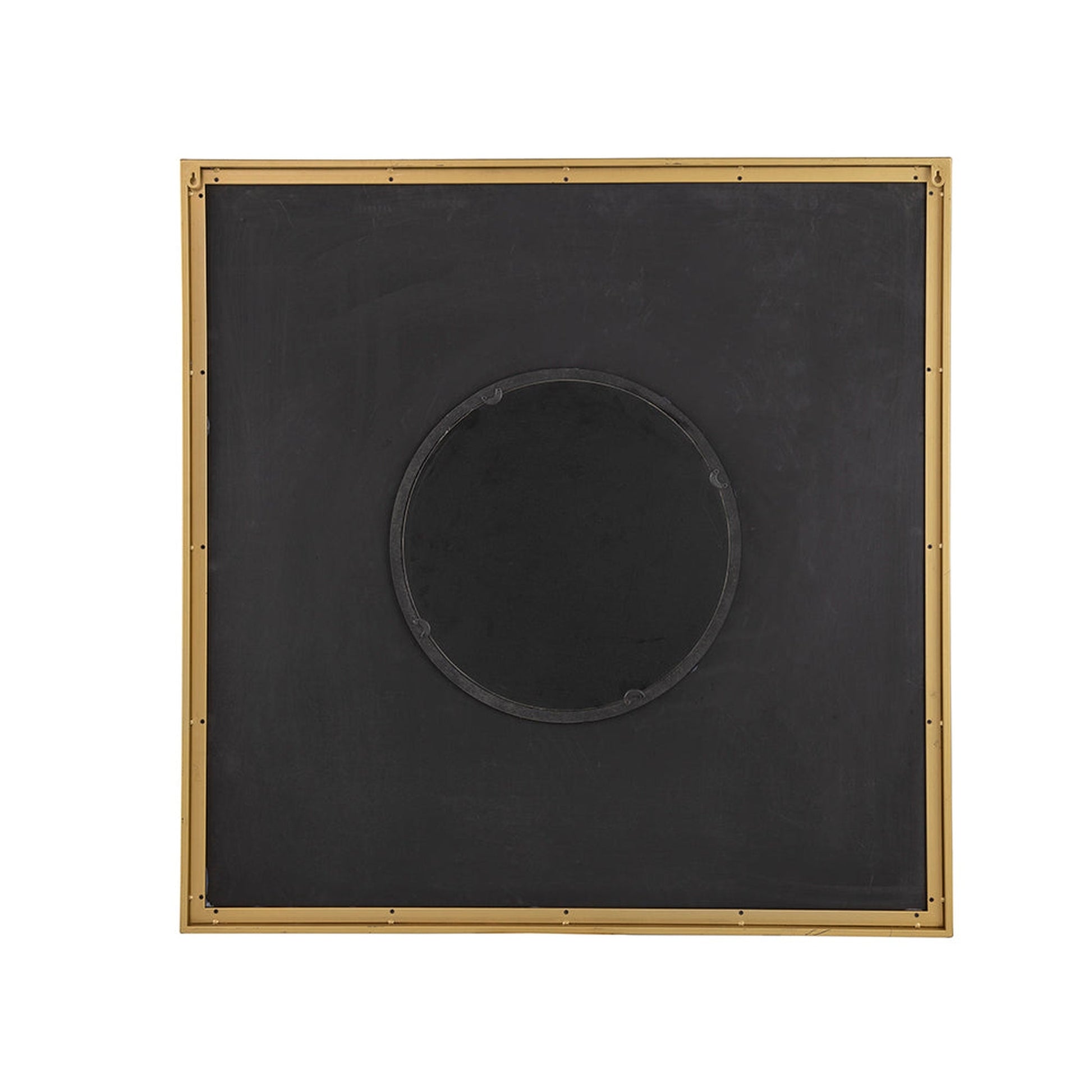 A&B Home 40" x 40" Bundle of 9 Square Shape Rich Brown Carved Frame Wall-Mounted Mirror With Pleated Design