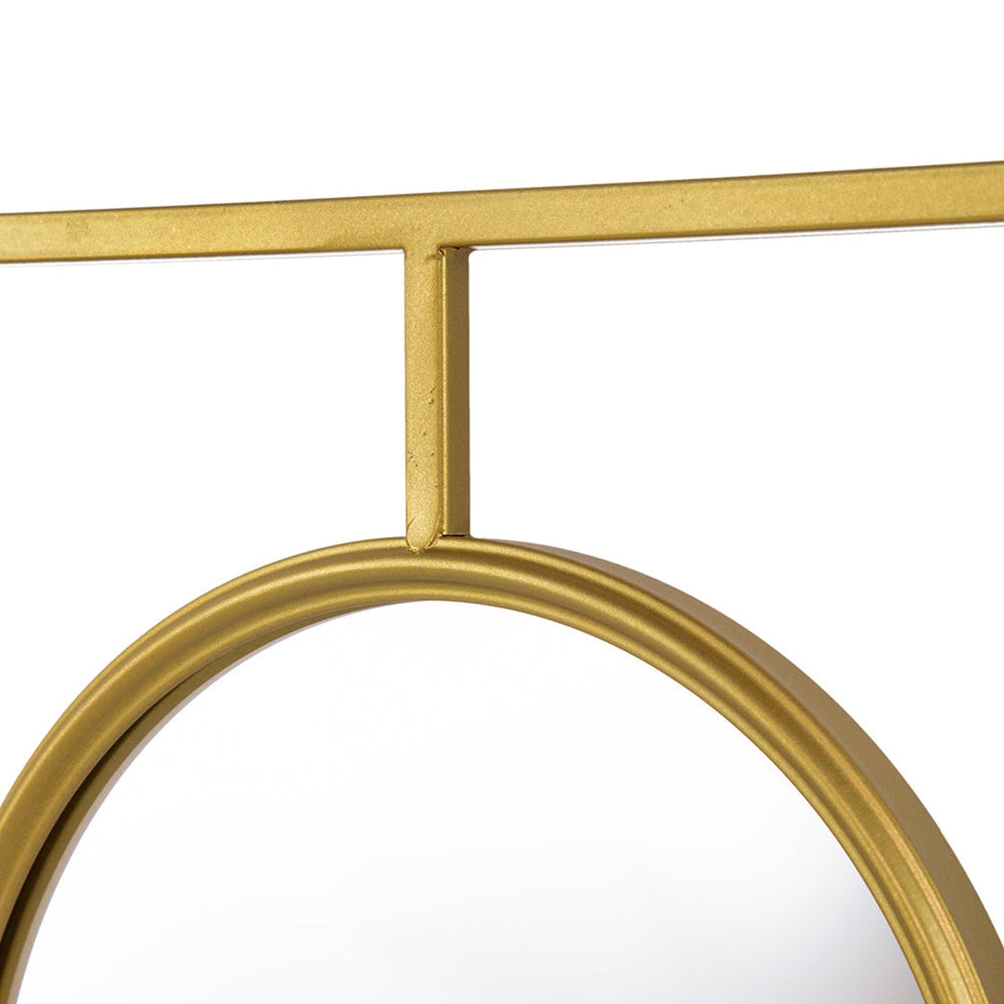 A&B Home 43" x 16" Bundle of 16 Rectangle Gold Metal Frame Wall-Mounted Mirror