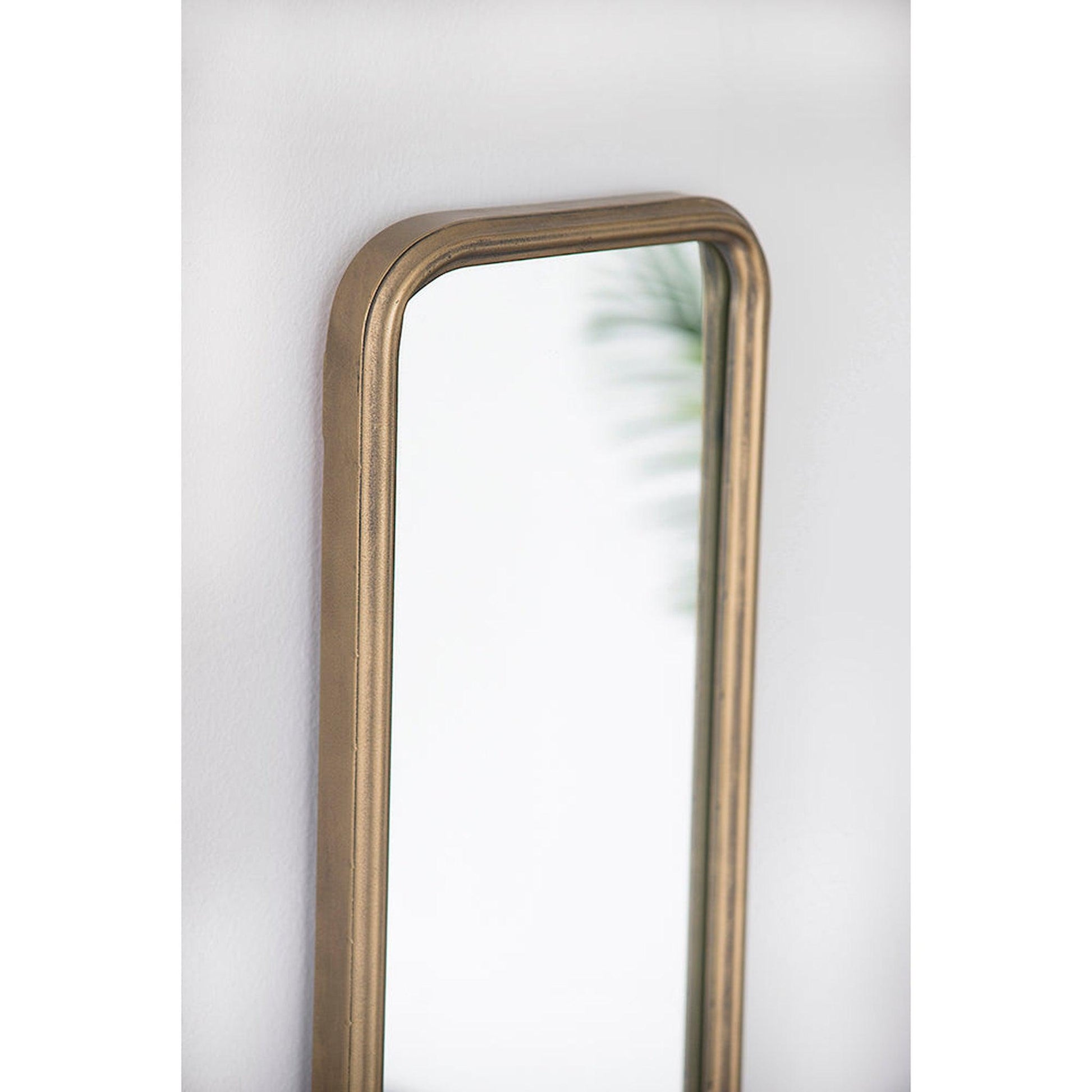 A&B Home 47" x 8" Bundle of 20 Narrow Gold Wooden Frame Wall-Mounted Mirror