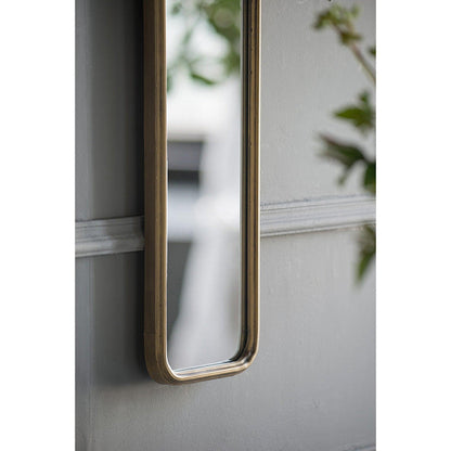 A&B Home 47" x 8" Bundle of 20 Narrow Gold Wooden Frame Wall-Mounted Mirror