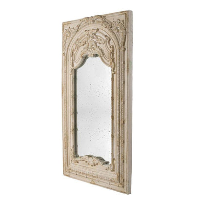 A&B Home 49" x 73" Bundle of 2 Rectangular Ivory Metal Frame Floor Mirror