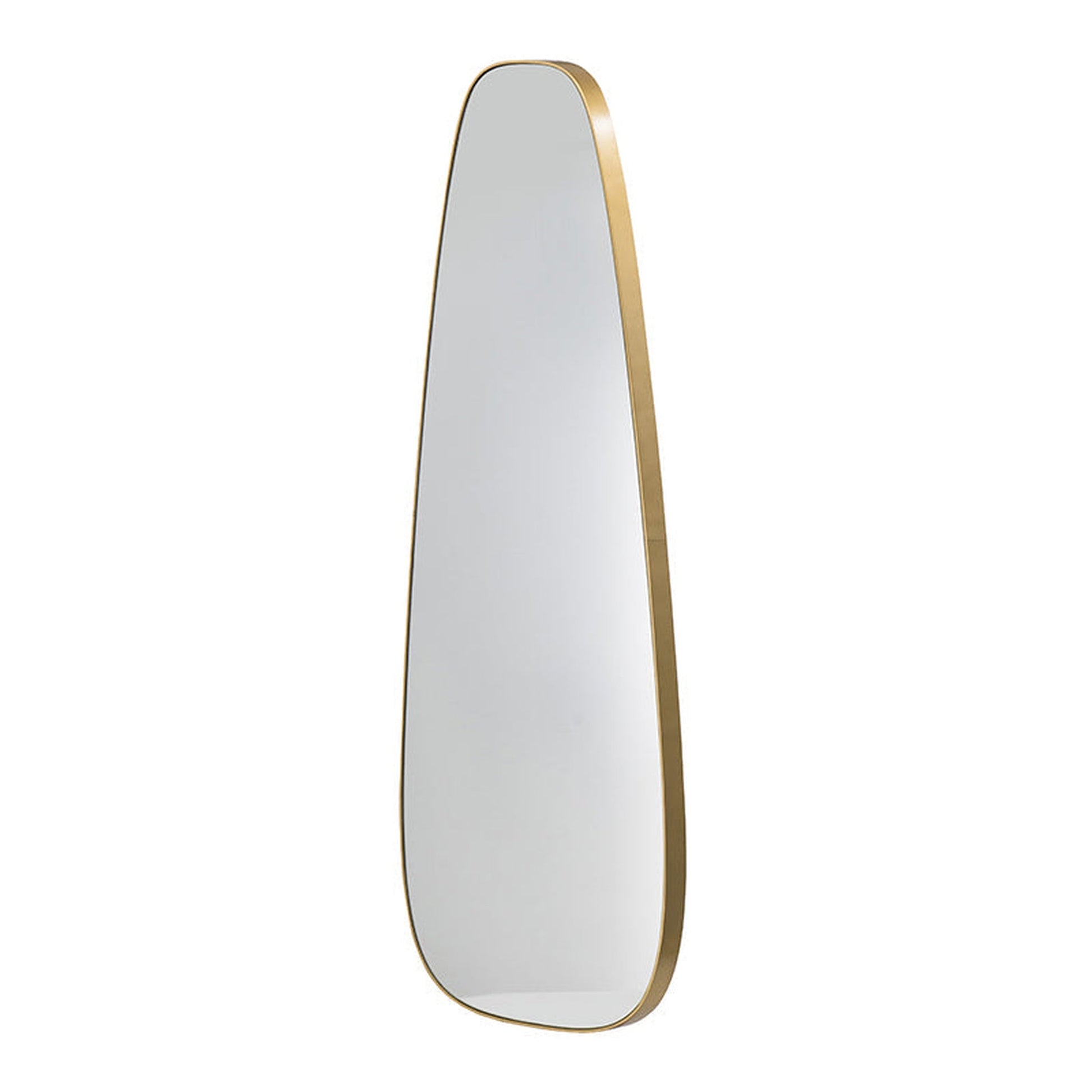 A&B Home 51" x 20" Bundle of 12 Teardrop Shaped Gold Wooden Frame Wall-Mounted Mirror