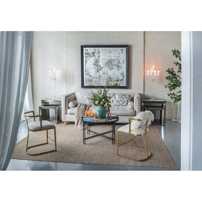 A&B Home 57" x 51" Bundle of 7 Rectangular Distressed Black Glass Frame Wall-Mounted Mirror With Wall Art